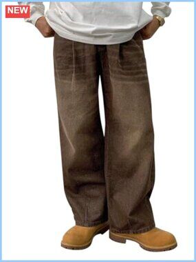 Wide Leg Baggy Jeans Loose Fit Denim Skater Y2K Streetwear